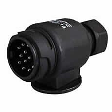 13 Pin Plastic Caravan Plug - 12V