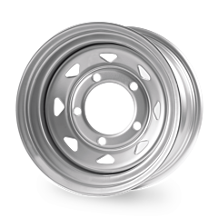 16x7 Tuff Torque 8 Spoke Steel in Silver - 5x165 ET0