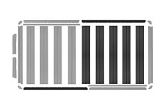 Rival - Roof Rack Extension Kit For Platform 1235x1430 Extending it to 2435x1430