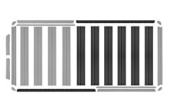 Rival - Roof Rack Extension Kit For Platform 1235x1430 Extending it to 2675x1430