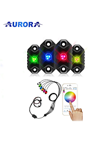 Aurora - 2" Rock Light - RGB - 4 Pack
