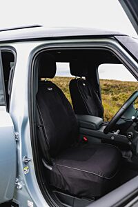 Exmoor Trim - New Defender Black Canvas Covers œ Front 2 Seat Set
