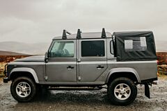 Exmoor Trim - 110" Crew Cab PVC Hood With Side Windows - Black 