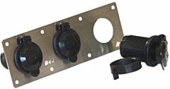 D44 - 12V Socket Mount - 3 Way