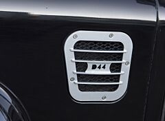 D44 - Defender Side Vent Left Silver & Black
