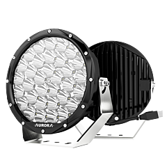 Aurora - 9" Combo LED Light with White DRL Backlight 198W