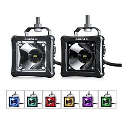Aurora - 3" x 3" RGB LED Spot Work Light 30W