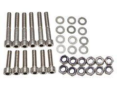 Britpart Stainless Steel Defender Rear Safari Door Bolt Kit
