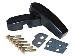 Defender Billet Windscreen Brackets - Black