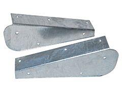 Defender 90 Rear Mudflap Brackets Galvanised