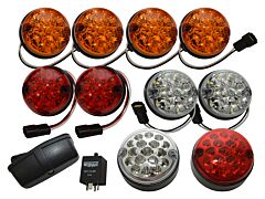 Wipac - DELUXE LED LIGHT KIT COLOURED LENS - SERIES - DEF87 ON