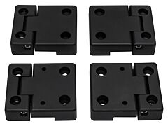 Defender / Series 3 Black Aluminium Front Door Hinges DA1305 