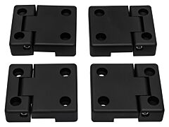 Defender / Series 3 Black Aluminium 2nd Row Door Hinges DA1309 