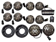 Wipac - DELUXE LED LIGHT KIT SMOKED LENS - SERIES - DEF87 ON