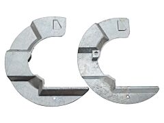 GALVANIZED MUDSHIELDS - PAIR - DEF FROM LA - D1
