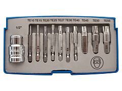 EXTRACTOR SET FOR TORX FIXINGS 11PC
