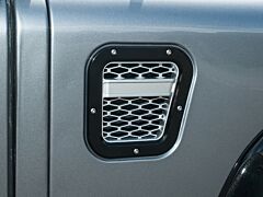 Britpart Defender Intake Grille XS Set  - Black With Silver Mesh RHS