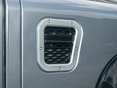 Britpart Defender Intake Grille XS Set  - Silver With Black Mesh RHS