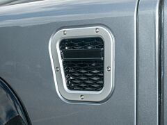 Britpart Defender Intake Grille XS Set  - Silver With Black Mesh LHS