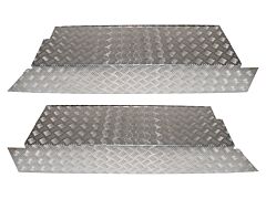 Defender 110 CSW Load Area Sides (Pair) Chequer Plate