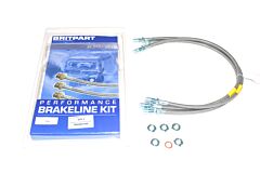 Britpart Stainless Brake Line Set - Defender 110 1984 to 1998 +150mm