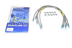 Britpart Stainless Brake Line Set - Discovery 1 1989 to 1992 (JA034313) +150mm
