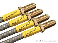 Britpart Stainless Brake Line Set - Discovery 1 1992 (KA034314) to 1995 (LA081991) +150mm