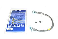 Britpart Stainless Brake Line Set - Discovery 1 1995 (from MA018992) to 1999 Non-ABS +150mm