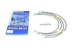 Britpart Stainless Brake Line Set - Discovery 1 1995 (from MA018992) to 1998 ABS +150mm