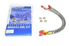 Britpart Stainless Brake Line Set - Discovery 1 1995 (from MA018992) to 1998 ABS