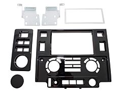 Defender Tdci Double DIN facia plate - Piano Black