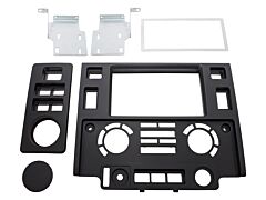 Defender Tdci Double DIN facia plate - Matt Black
