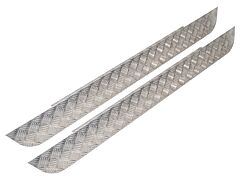 Britpart Series Chequer Plate Side Sill Set 2a With Deep Sills 88"