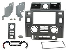 MATT BLK PUMA DOUBLE DIN FASCIA MOVEABLE VENTS - DEF07