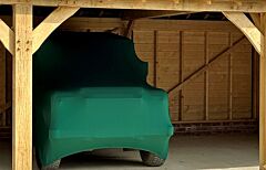 SUPER SOFT STRETCH INDOOR CAR COVER - GREEN