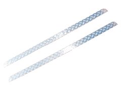 Britpart Defender 110 Chequer Plate Sills Pair - Plain