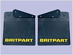 Britpart Mudflaps - Yellow Logo Pair - Defender - Rear