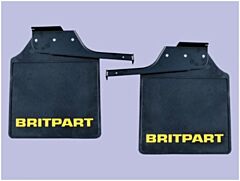 Pair Of Britpart Mudflaps (Yellow Logo)