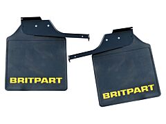 Pair Of Britpart Mudflaps - Yellow Logo