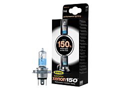 XENON +150% H4 HALOGEN H/LAMP BULB (PAIR)