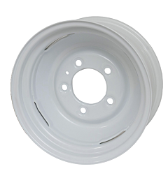 16" X 6.5" TUBELESS STEEL WHEEL - WHITE - 5/165 ET20