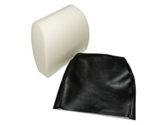 Defender Headrest Retrim Kit - Black Vinyl 