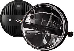 7 INCH ROUND LED H/LAMP 12/24V PAIR LHD