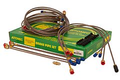 DA7435 Brake Pipe Kit - Range Rover Classic LHD No ABS 1987 On With Front Valve & Bypass Pipe