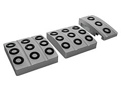 Optimill - Defender TD5/TDCI Pedal Covers - Silver