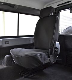 Exmoor Trim - Tumble Down Canvas Seat Cover (Pairs) Black