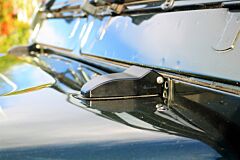 Exmoor Trim - Security Bonnet Hinge Set œ Black Aluminum. Defender All Years 