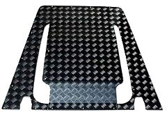 Bonnet Chequer Plate - Black