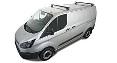 Rhino-Rack - Heavy Duty RLTP Black 2 Bar Roof Rack - Ford Transit Custom Gen1 + More