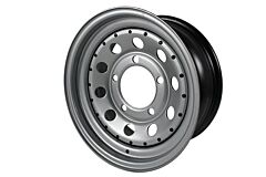 SILVER MODULAR 7x16 STEEL ROAD WHEEL